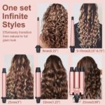UNOBEY 5-in-1 Lockenstab-Set mit 4 austauschbaren Keramik-Fässern – Locken & Beach Waves für alle Haarlängen – Bild 2