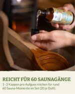 Heldengrün BIO Saunaaufguss Set 3er – Naturreine Duftmischungen für bis zu 60 Aufgüsse – Bild 5