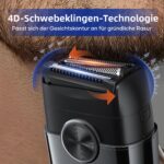 kensen Mini Foil Shaver – Elektrorasierer mit 4D-Schwebekopf & USB-C für Herren – Bild 4
