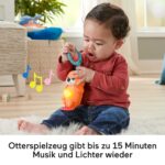 Fisher-Price Tierfreunde Kontrast-Spieldecke – 3-in-1 Spielbogen mit Musik & Licht ab Geburt – Bild 3