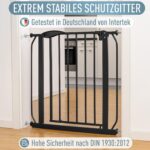 ib style Berrin Treppenschutzgitter 67–75 cm – Klemmgitter ohne Bohren für Babys & Hunde – Bild 2