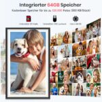 Yalilia 15,6 Zoll Digitaler Bilderrahmen mit 64GB – FHD Touchscreen & Frameo-App – Bild 5