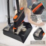 JEHONN Besen- und Kehrschaufelset mit 180° Schwenkgelenk – Ergonomische Reinigung bis 138 cm – Bild 5