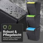 Plana Practic 3er Mülleimer 75L mit Stapelbox – Abfallsystem für Küche & Büro – Bild 9