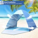 HAOYAO Pop-up Strandmuschel für 2–3 Personen – UV-Schutz UPF 50+ Wurfzelt – Bild 5