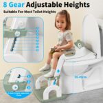KYYOKE Toilettensitz Kinder mit Treppe – 2-in-1 Toilettentrainer höhenverstellbar für Jungen & Mädchen – Bild 4