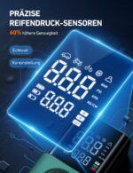 AstroAI Kabellose Elektrische Luftpumpe – Tragbare Akku-Fahrradpumpe mit LED für Fahrrad, Auto & Motorrad – Bild 5