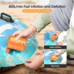 SUPPOU Elektrische Luftpumpe 5200mAh – Schnell-Inflator mit 3 Düsen für Pool & Luftmatratze – Bild 6