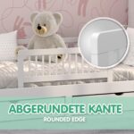 CADANI Bettgitter 90x40 cm – Klappbarer Rausfallschutz aus Massivholz für Babys – Bild 6