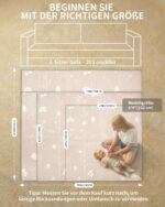 Joypony Krabbelmatte 150x180 cm – Faltbare Spielmatte wasserdicht & rutschfest für Babys – Bild 7
