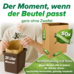 Biomüllbeutel 20L (50 Stück) – Plastikfrei & Kompostierbar aus Recycling-Kraftpapier – Bild 5
