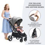 Kinderkraft GRANDE PLUS Kinderwagen – Zusammenklappbar mit einer Hand, Geburt bis 22 kg – Bild 5