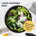 SILBERTHAL Salatschleuder 4,5L Edelstahl mit Kurbelantrieb – Platzsparend & Spülmaschinenfest – Bild 6