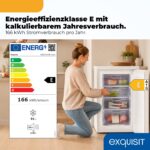 Exquisit GS512-040E Gefrierschrank 91 l – Kompakter Tiefkühlschrank mit 4-Sterne-Fach – Bild 3