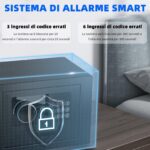 SINZUX 6.6L Elektronischer Tresor – Digitaler Safe mit Zahlenkombination & Schlüssel – Bild 5