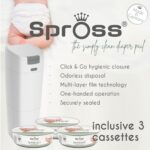 Spross® Windeleimer mit 3 Nachfüllkassetten – Geruchsdichter Wickeleimer Made in Germany – Bild 2