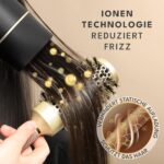 LEBENLANG 2100W Ionen-Föhn mit Kaltluft – Klappbarer Reiseföhn für glänzendes Haar – Bild 2