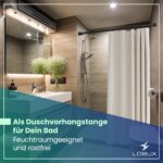 Gardinenstange ohne Bohren 260–350 cm, Ø 32 mm – Teleskopstange für Vorhänge & Dusche – Bild 5