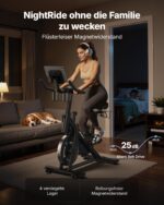 MERACH Heimtrainer Fahrrad mit Magnetwiderstand – Stilles Indoor Cycling Bike bis 136 kg – Bild 5