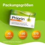 270 Stück Priorin Kapseln mit Hirseextrakt, Vitamin B5 & L-Cystin – 12-Wochen-Kur gegen Haarausfall für Frauen – Bild 14