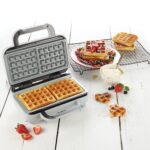 Breville DuraCeramic Waffeleisen VST072X – Antihaftbeschichtung & tiefe Platten – Bild 2