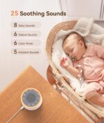 Dreamegg D1 Nova White Noise Machine – Weiss Rauschen Gerät mit Wecker & Nachtlicht für Erwachsene & Kinder – Bild 3