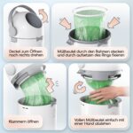 Levias Windeleimer 10L – Geruchsdichter Wickeleimer ohne Nachfüllkassetten – Bild 5