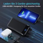 Enerwow Power Bank 27000 mAh – 22.5W Schnellladung mit USB-C für iPhone & mehr – Bild 4