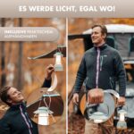 NATURBUMMLER Campinglampe aufladbar – 5200 mAh mit 200h Licht & Powerbank-Funktion – Bild 3