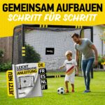 Racetex Fussballtor für Garten – Anti-Rost Metalltor mit Polsterung & Erdanker – Bild 8