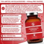 QIDOSHA Granatapfel Extrakt Kapseln hochdosiert – 70% Ellagsäure, 180 Stk, deutsche Fertigung – Bild 6