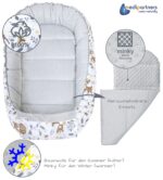 Medi Partners Babynest 100x60cm – 5-teiliges Kuschelnest aus Bio-Baumwolle für Neugeborene – Bild 6
