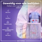 ion8 Vakuumisolierte Trinkflasche 500ml – Auslaufsicher mit Einhandöffnung für Unterwegs – Bild 3