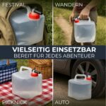 Movoja 4er Set Faltbarer Wasserkanister 10L mit Hahn – BPA-frei & lebensmittelecht – Bild 4