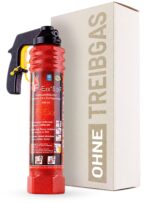F-Exx 8.0 F Schaum-Feuerlöscher 800 ml – Sicherer Fettbrand-Löscher für Küche & Haushalt