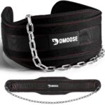 DMoose Dip-Gürtel mit 36" Stahlkette – Gewichtsgürtel für Krafttraining & Klimmzüge