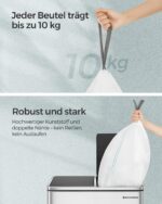SONGMICS Müllbeutel 30 Liter mit Zugband – 180 Stück, hochbelastbar bis 20 kg – Bild 4