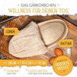 KRUSTENZAUBER Brotbackform 28cm mit Deckel & Gärkorb – Gusseisen Brottopf – Bild 4