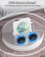 Greadio Bluetooth CD-Player Tragbar mit Fernbedienung – HiFi-Sound & FM-Radio Weiss – Bild 7