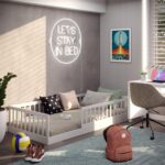 CADANI Timi Bodenbett 90x200 cm – Montessori Kinderbett bis 200 kg, abnehmbar – Bild 2
