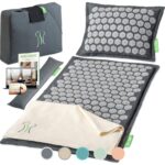 BACKLAXX® Akupressurmatte-Set mit Kissen, Tuch & Tasche – Ganzköpermassage für Rücken & Nacken