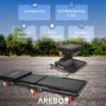 Arebos 2-in-1 Montagerollbrett 150 kg – Werkstattliege & Rollsitz mit Bremsen – Bild 3