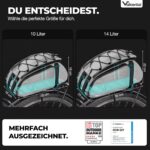 Valkental 3in1 Fahrradtasche 10-14L mit Rucksackfunktion – Wasserfest & Reflektierend – Bild 8