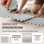 BeMaxx Schutzmatten Set 18er Puzzlematte – Bodenschutz für Fitness & Sportgeräte – Bild 6