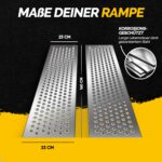 MONZANA 2er-Set Auffahrrampen 400 kg – Robuste Stahl-Laderampen für PKW & Anhänger – Bild 5