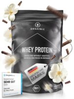 ORGAINIC Bio Vanille Whey Protein 1000g – Muskelaufbau mit natürlichem Molkenprotein aus Deutschland