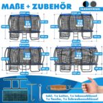 KESSER Gartentrampolin Ø 244–427 cm mit Sicherheitsnetz – GS-zertifiziert für Kinder & Erwachsene – Bild 3