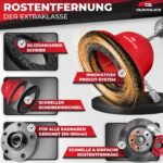 CARHOLICS Radnabenschleifer 90–150 mm mit Adapter – Effiziente Radnabenreinigung für Akkuschrauber – Bild 6