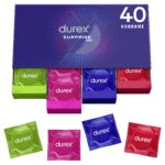 Durex Surprise Me Kondome 40er Mix Box – Vielfalt mit praktischer Schubladenbox