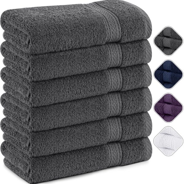 Utopia Towels 6er Pack Frotteehandtücher 50x100 cm – 100% Baumwolle für Haushalt & Freizeit